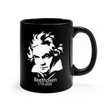 Beethoven 1770-2020 Image on 11oz Black Mug