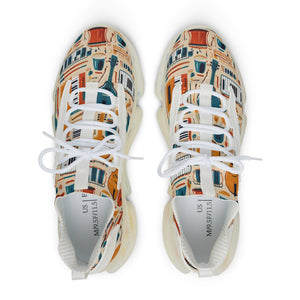 Musical Instruments Design 01 on Men's Mesh Sneakers - Perfect for Summer Adventures