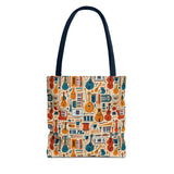 Musical Instrument Design 01 on Piano Tote Bag - Stylish Summer Accessory for Music Lovers