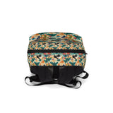 Tropical Piano Unisex Classic Backpack - Vibrant Floral Design for Music Lovers