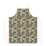 Tropical Piano Print Apron with 5-Color Straps | Perfect for Cooking & BBQ