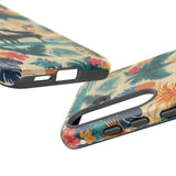 Tropical Piano Samsung Galaxy Phone Case - Floral Design for Music Lovers