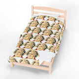 Beethoven Design 02 on Velveteen Plush Blanket for Music Lovers