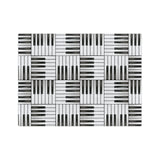 Piano Keys Velveteen Minky Blanket 3