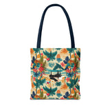 Tropical Piano Tote Bag - Stylish Summer Accessory for Music Lovers