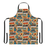 Musical Instruments Design 02 Print on Apron with 5-Color Straps | Perfect for Cooking & BBQ