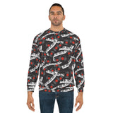 Piano Keys Unisex Sweatshirt (AOP) (4)