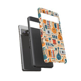 Musical Instruments Design 01 on Google Pixel Phone Case - Floral Design for Music Lovers