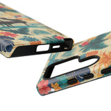 Tropical Piano Samsung Galaxy Phone Case - Floral Design for Music Lovers