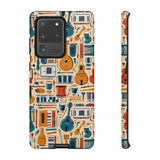 Musical Instruments Design 01 on Samsung Galaxy Phone Case - Floral Design for Music Lovers
