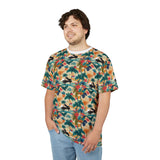 Tropical Piano Graphic Unisex Tee for Music Lovers