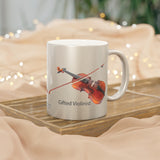 Gifted Violinist Metallic Mug (Silver / Gold) 11 oz