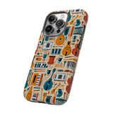 Musical Instruments Design 01 on iPhone Case - Floral Design for Music Lovers