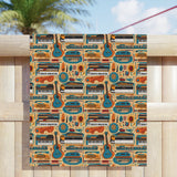 Musical instruments Design 02 on Beach Towel | Summer Ready Poolside Essential