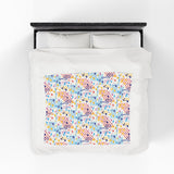Music Notes Design 02 on Velveteen Plush Blanket for Music Lovers