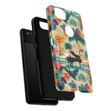 Tropical Piano Google Pixel Phone Case - Floral Design for Music Lovers