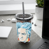 Beethoven Design 01 on Tumbler with Straw - 16oz, Perfect for Music Lovers