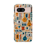 Musical Instruments Design 01 on Google Pixel Phone Case - Floral Design for Music Lovers