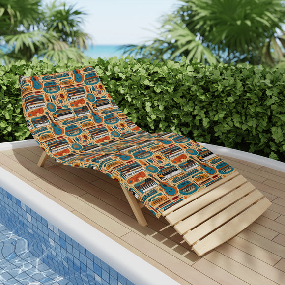 Musical instruments Design 02 on Beach Towel | Summer Ready Poolside Essential