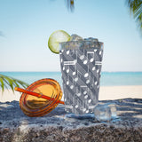 Music Notes Design 03 on Tumbler with Straw - 16oz, Perfect for Music Lovers