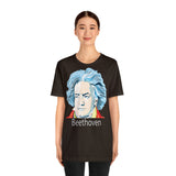 Beethoven Image on Unisex Jersey Short Sleeve Tee