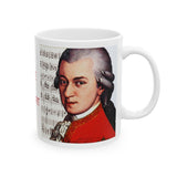Love To Mozart Design B on Ceramic Mug 11oz
