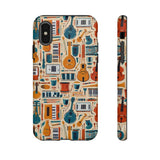 Musical Instruments Design 01 on iPhone Case - Floral Design for Music Lovers