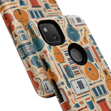Musical Instruments Design 01 on Google Pixel Phone Case - Floral Design for Music Lovers