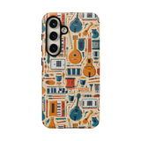 Musical Instruments Design 01 on Samsung Galaxy Phone Case - Floral Design for Music Lovers
