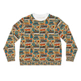 Musical Instruments Design 02 on Lightweight Sweatshirt | Music Lover's Gift