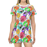 Colourful Musical instruments T-Shirt Dress (AOP) (5)