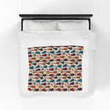 Musical Instruments Design 03 on Velveteen Plush Blanket for Music Lovers