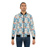 Beethoven Pattern A Men's Bomber Jacket (AOP)