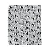Piano Keys Design 04 on Velveteen Plush Blanket for Music Lovers