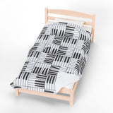 Piano Keys Design 01 on Velveteen Plush Blanket for Music Lovers