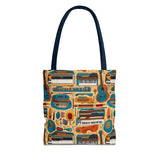 Musical Instrument Design 02 on Piano Tote Bag - Stylish Summer Accessory for Music Lovers