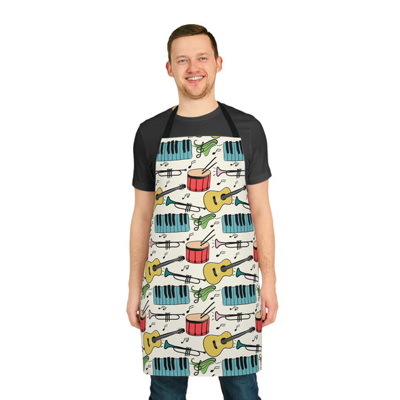 Colourful Musical Instruments Apron (AOP) 4