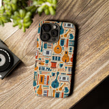 Musical Instruments Design 01 on iPhone Case - Floral Design for Music Lovers