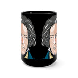 Beethoven Image 7 on Black Mug 15oz