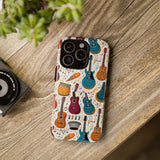 Musical Instruments Design 03 on iPhone Case - Beautiful Design for Music Lovers