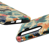Tropical Piano Samsung Galaxy Phone Case - Floral Design for Music Lovers