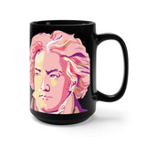 Beethoven Image 6 on Black Mug 15oz