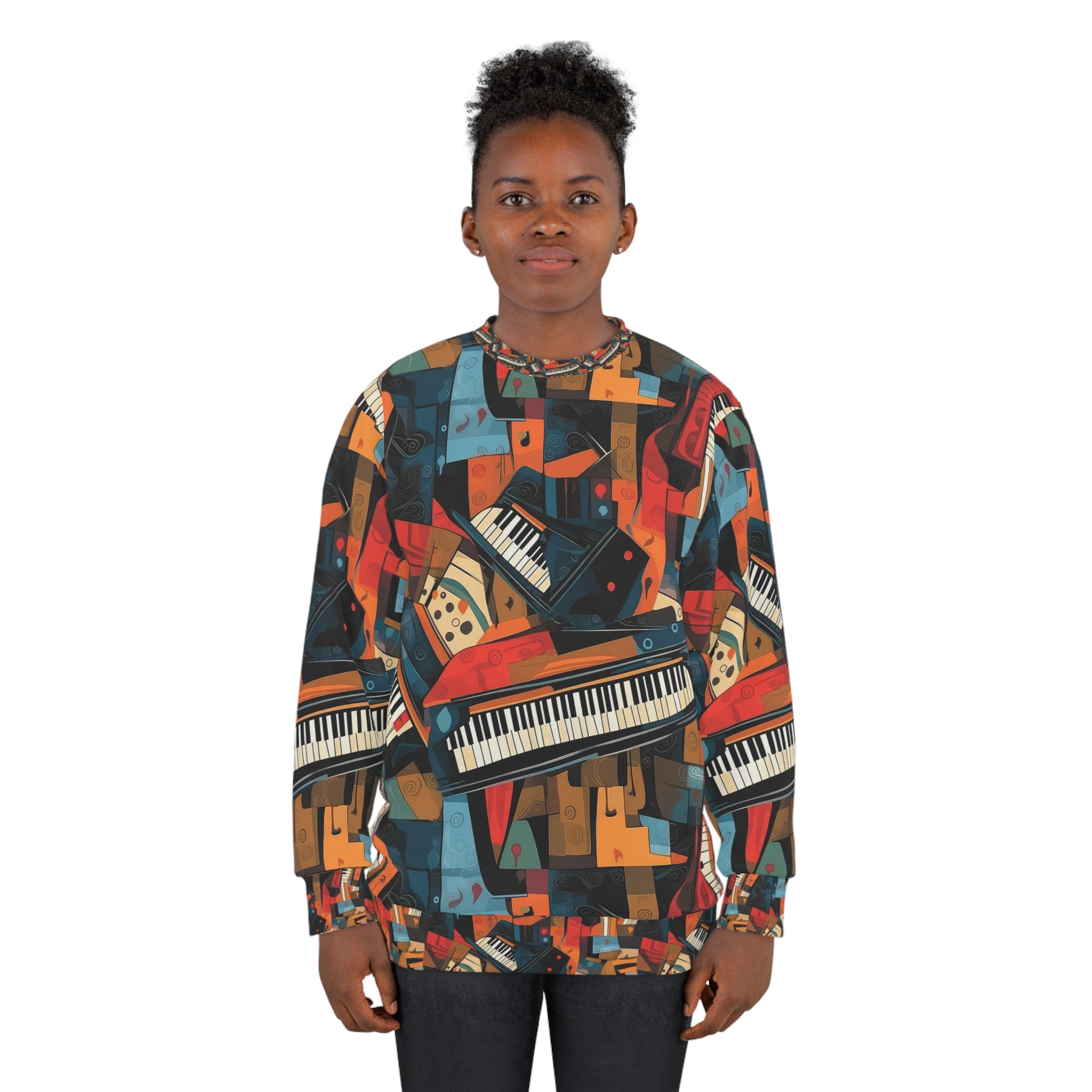 igusa PIANO SWEAT SHIRT スウェット Piano Keys Unisex Sweatshirt (AOP) (7) – Musiczizi.com