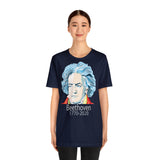 Beethoven Image on Unisex Jersey Short Sleeve Tee