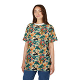 Tropical Piano Graphic Unisex Tee for Music Lovers