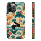 Tropical Piano iPhone Case - Floral Design for Music Lovers