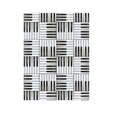 Piano Keys Velveteen Minky Blanket 3