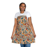 Musical Instruments Design 01 Print on Apron with 5-Color Straps | Perfect for Cooking & BBQ