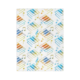 Piano Keys Velveteen Minky Blanket 4