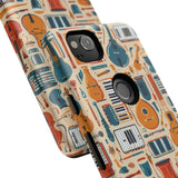 Musical Instruments Design 01 on Google Pixel Phone Case - Floral Design for Music Lovers